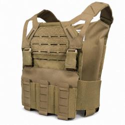 Gilet porte-plaques Ghost VX� Bulldog Tactical Gear - Coyote / M (10 x 12")