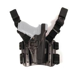 Holster de cuisse Blackhawk Serpa&reg; Level 3 - Noir / Glock 17 / 19 / 22 / 23 / 31 / 32 / Gaucher