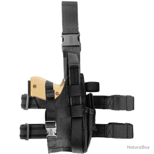 Holster de cuisse Omega VI Elite Colt Blackhawk - Noir / Colt 1911 / Gaucher