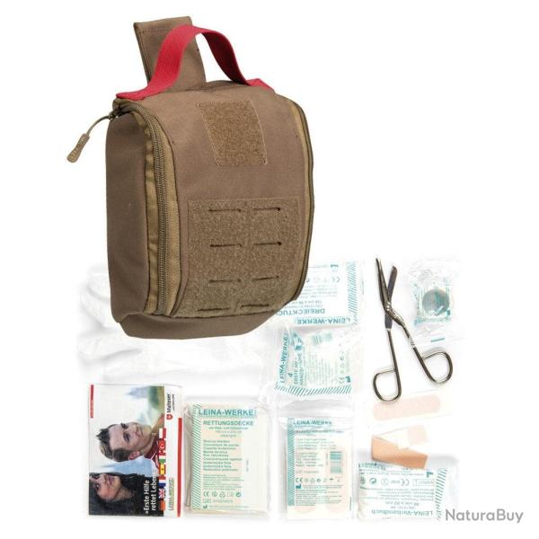 Pochette m�dicale Mil-Tec IFAK Laser Cut avec kit premiers secours 25 pi�ces Leina-Werke - Dark Coyo