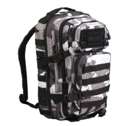 Sac &agrave; dos d'assaut Mil-Tec US 20 litres polyester enduit PVC avec syst&egrave;me MOLLE classique cousu - Ur
