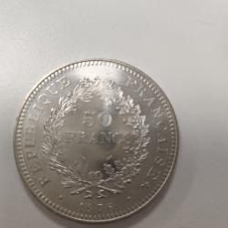 Piece de 50 francs en argent