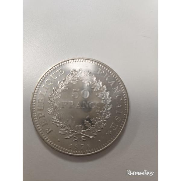 Piece de 50 francs en argent
