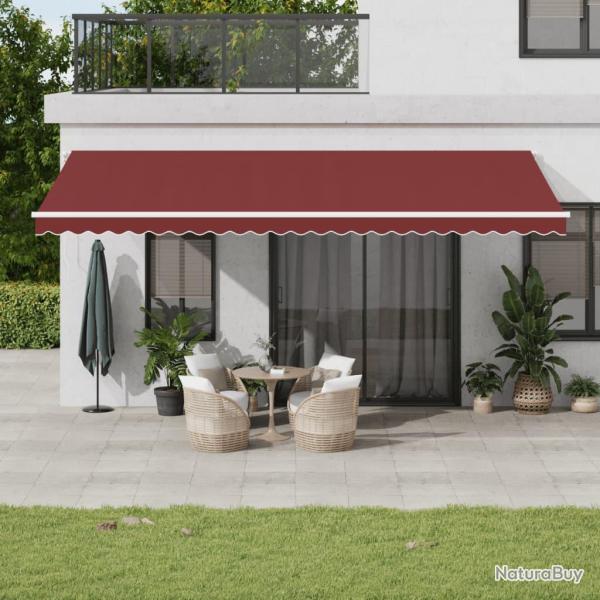 Auvent r�tractable automatique bordeaux 600x350 cm