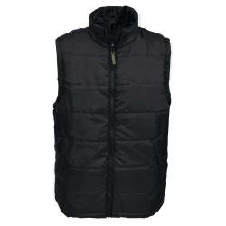 Veste matelass&eacute;e sans manches fermeture zip col montant S &agrave; 3XL L / XL