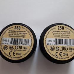 Lot de 2 boites de 250 amorces 1075 RWS Plus