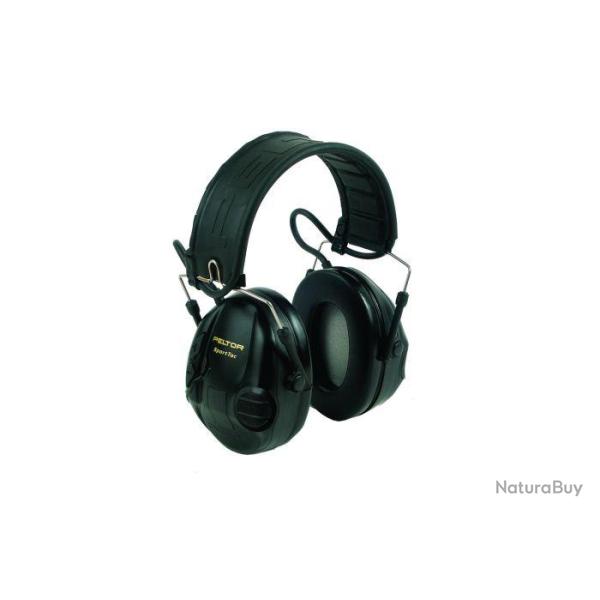 DESTOCKAGE - Casque anti-bruit 3M� Peltor� sporttac� - Coquilles Noires/Rouges - ID16H210N