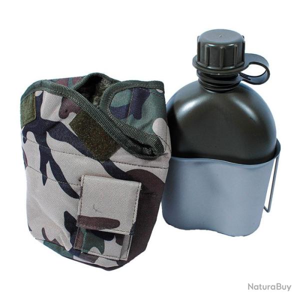 Op� Tactique !! Gourde US + Housse + Quart Camo CE Ares