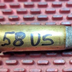 Rare cartouche munition 58 us / 58 Berdan