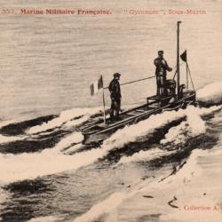 Carte Postale Marine Militaire Fran&ccedil;aise "Gymnote" Sous-Marin -N&deg;8424
