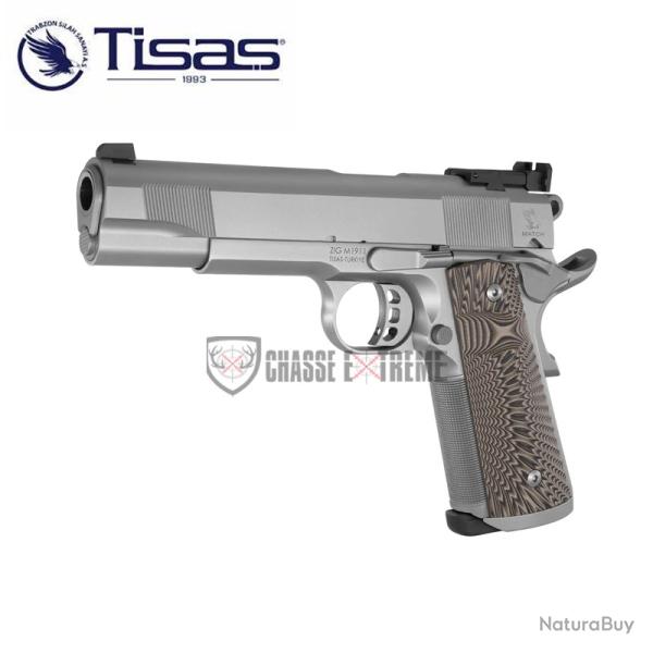 Pistolet TISAS Zig M1911 Match Stainless Cal 45 Acp