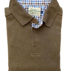 Sweat col boutonn&eacute; marron - Made in Portugal XXXXL