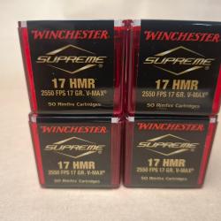 Winchester Supreme 17 HMR V-MAX lot de 4