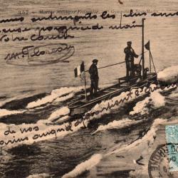 Carte postale sous-marin militaire fran&ccedil;ais -N&deg;8426