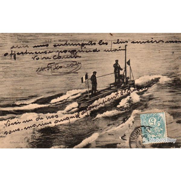 Carte postale sous-marin militaire fran�ais -N�8426
