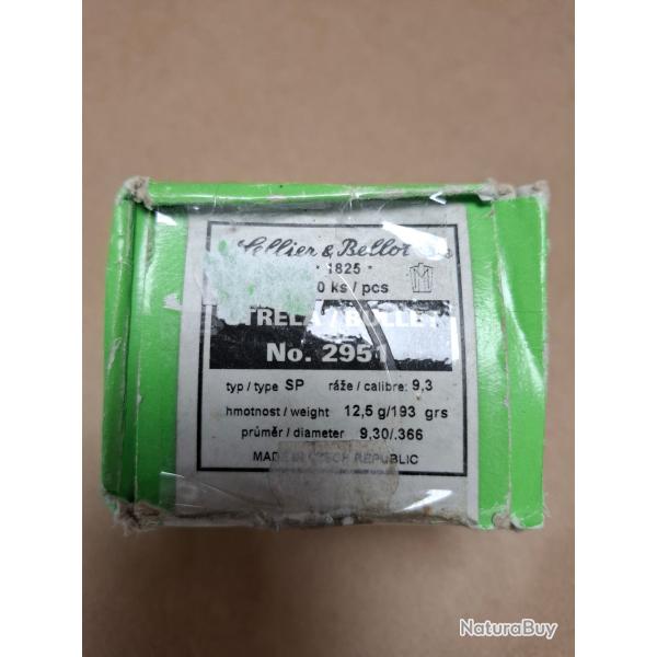 Ogives 9.3 Sellier Bellot Soft Point 193gr par 150