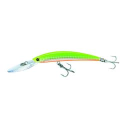 Poisson Nageur Yo-Zuri Crystal Minnow DD 90 mm 9,5g Flottant 90mm 2 m Holographic Chartreuse (HCL)