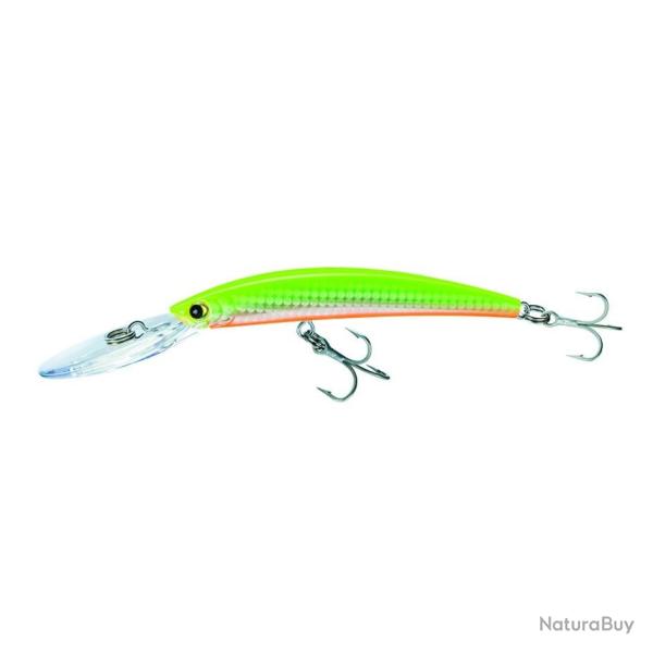 Poisson Nageur Yo-Zuri Crystal Minnow DD 90 mm 9,5g Flottant 90mm 2 m Holographic Chartreuse (HCL)