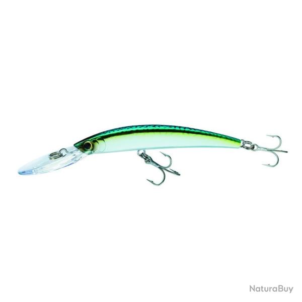 Poisson Nageur Yo-Zuri Crystal Minnow DD 90 mm 9,5g Flottant 90mm 2 m Holographic Green Mackerel (HG