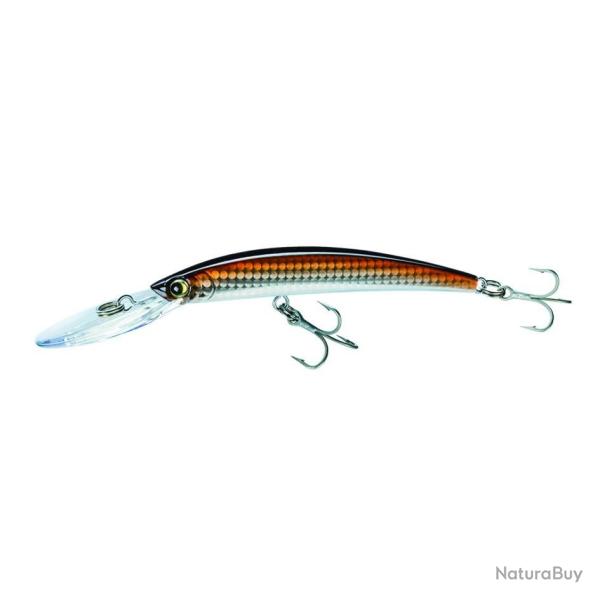 Poisson Nageur Yo-Zuri Crystal Minnow DD 90 mm 9,5g Flottant 90mm 2 m Bronze Silver (HRSN)