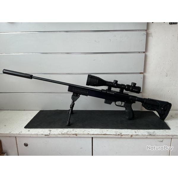 Pack carabine ISSC CAL.22lr + lunettes Vortex 3/12X56 + silencieux + bipied