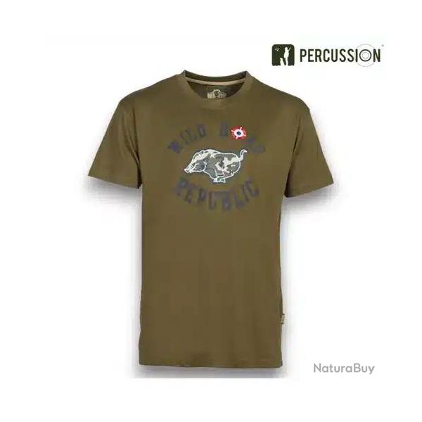 T-SHIRT WILD� BOAR REPUBLIC KAKI PERCUSSION