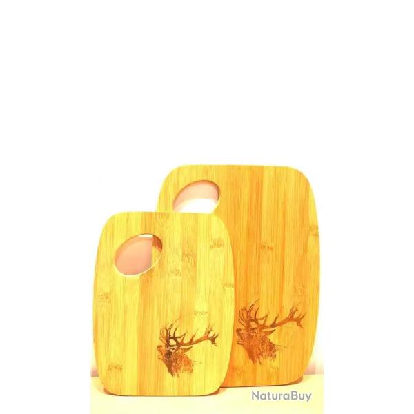 Set de 2 planches a decouper en bois motif cerf Lovergreen