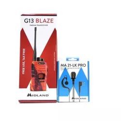 Talkie walkie  g13 blaze midland avec oreillette