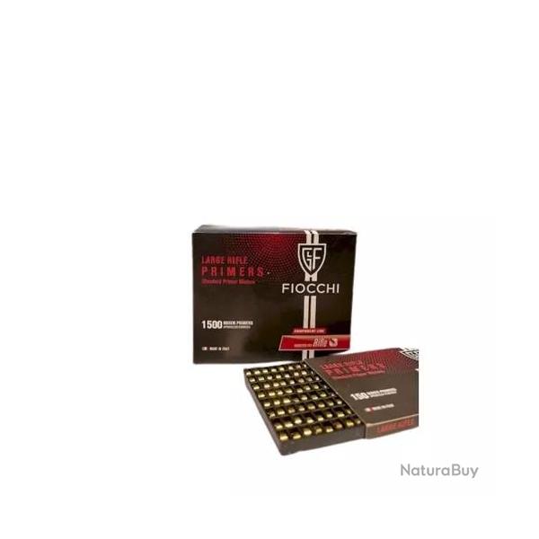 Amorces large rifle primers la boite de 1500 Fiocchi cat C