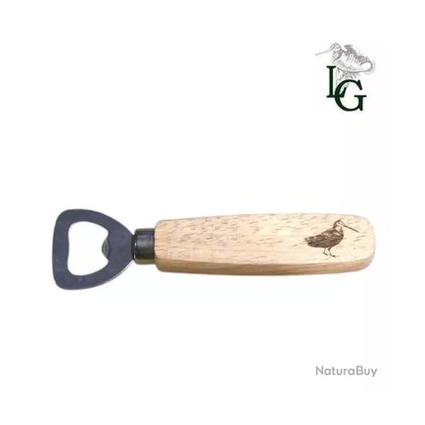 Decapsuleur en bois motif becasse Lovergreen