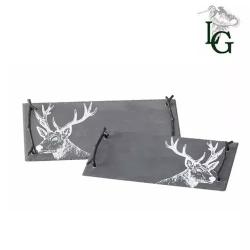 Set de 2 plateaux motif cerf Lovergreen