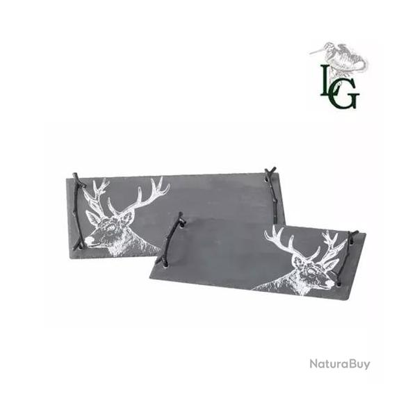 Set de 2 plateaux motif cerf Lovergreen