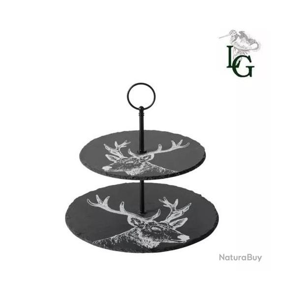 Presentoire en ardoise tete de cerf Lovergreen