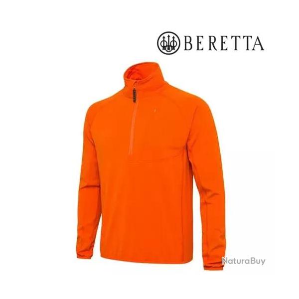 T shirt thermique ceramic face fleece orange Beretta