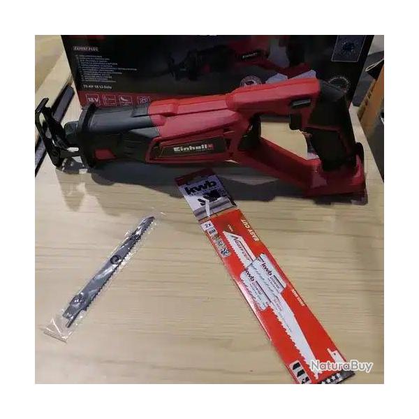 Pack scie sabre electrique+ batterie einhellte-ap 750  pour decouper le gibier