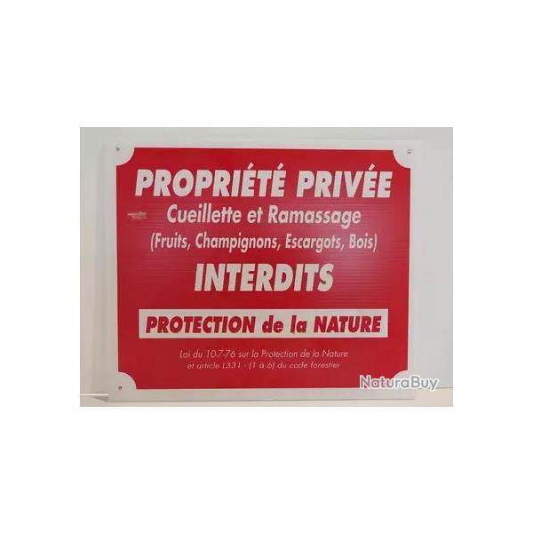 Panneau pvc propriete privee