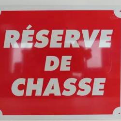 Panneau aluminium reverve de chasse