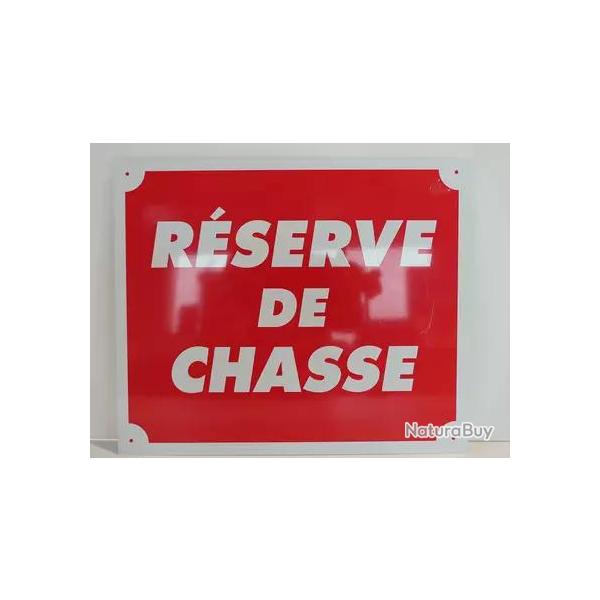 Panneau aluminium reverve de chasse
