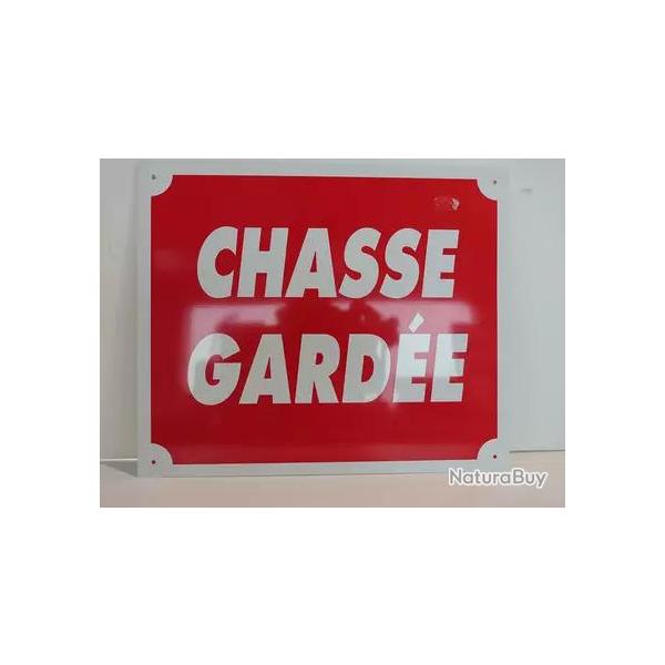 Panneau aluminium chasse gardee