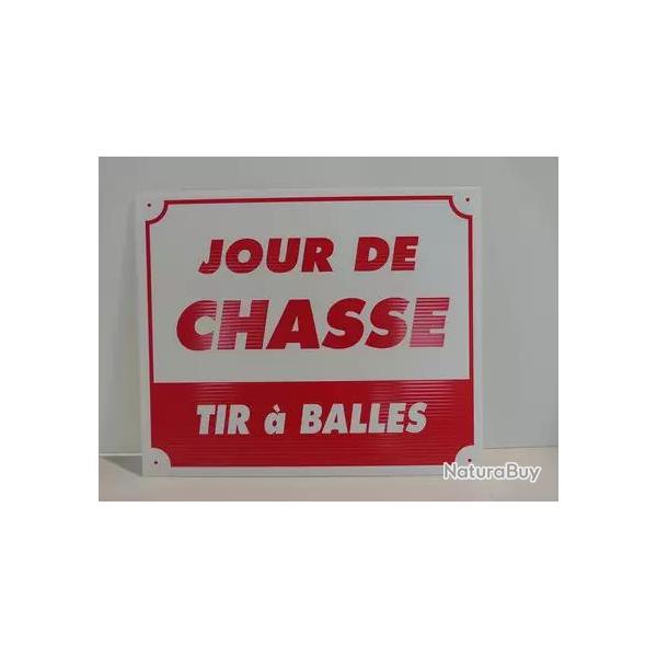 Panneau pvc jour de chasse tir a balles