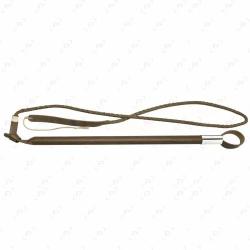 Fouet de chasse manche gaine avec flotte cuir plate