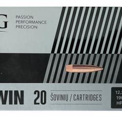 BOITE DE 20 CARTOUCHES GGG CAL.308WIN HPBT SIERRA MATCHKING 190GR