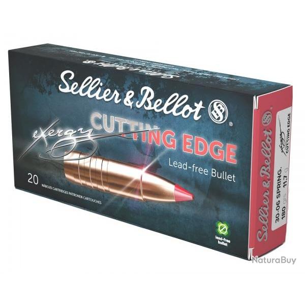 Cartouches Sellier Bellot 30-06 Exergy Edge 180grs 11,7g