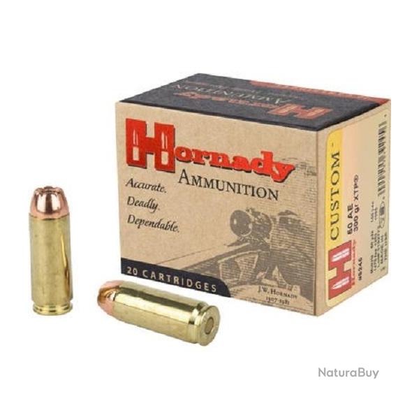 Cartouches Hornady cal 50 AE 300 gr 19.44 g
