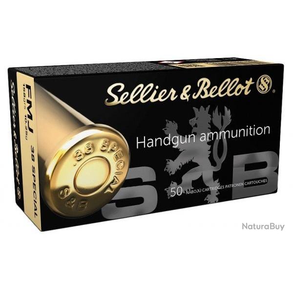 Cartouches Sellier Bellot 38 Special FMJ 158grs 10,25g