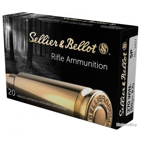 Cartouches Sellier bellot cal 270 win SP 150 gr 9.7 g