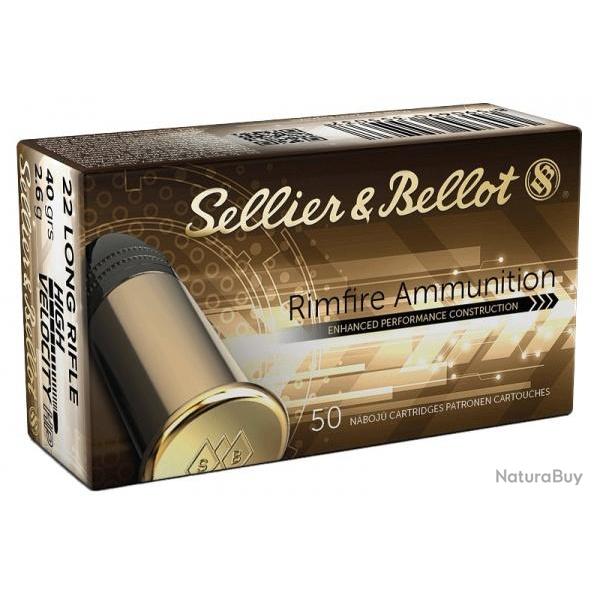 Cartouches Sellier Bellot calibre 22lr HV hollow point