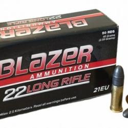 Cartouches CCI Blazer calibre 22 lr  40 gr