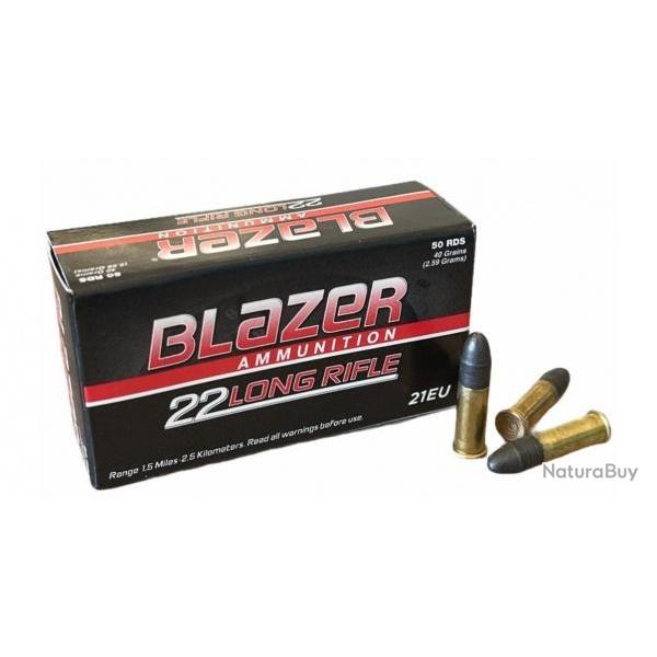 Cartouches CCI Blazer calibre 22 lr  40 gr