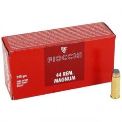 Cartouches Fiocchi calibre 44 rem mag 240 GRS SJSP